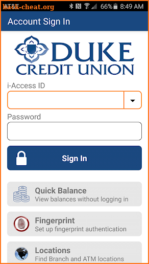 Duke FCU i-Mobile screenshot