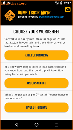 Dump Truck Math screenshot