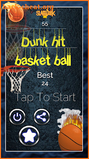 Dunk Hit Basket Ball screenshot