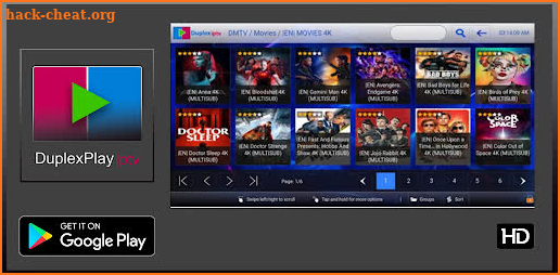 Duplex IPTV 4K Smart players TV Box Info screenshot