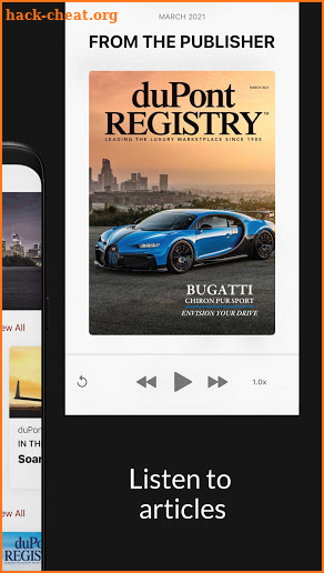 duPont REGISTRY Fine Automobiles screenshot