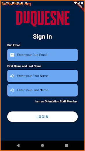 Duq Orientation screenshot