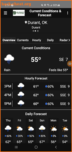 Durant Weather Radar screenshot