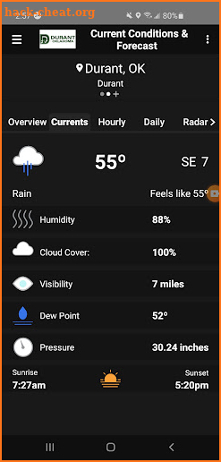 Durant Weather Radar screenshot