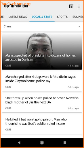 Durham Herald Sun screenshot