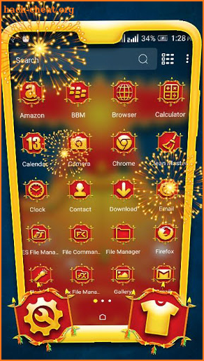 Dussehra Ravan Launcher Theme screenshot