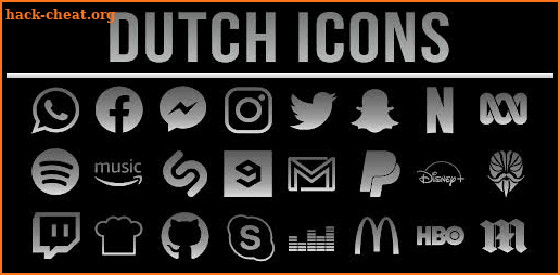 Dutch Icons Monotone - Icon Pack screenshot