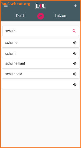 Dutch - Latvian Dictionary (Dic1) screenshot