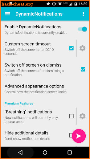 DynamicNotifications screenshot