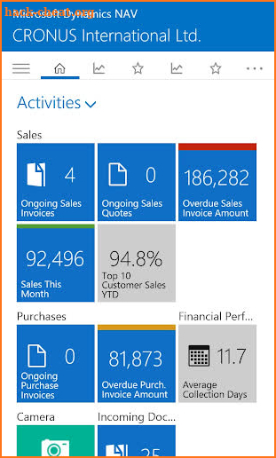 Dynamics NAV screenshot