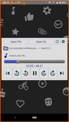 DynGa Plus - dynamic gain audio player screenshot