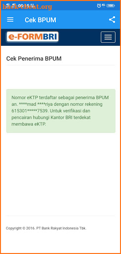 e-FORM BRI - BPUM, UMKM BLT screenshot