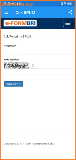 e-FORM BRI - BPUM, UMKM BLT screenshot