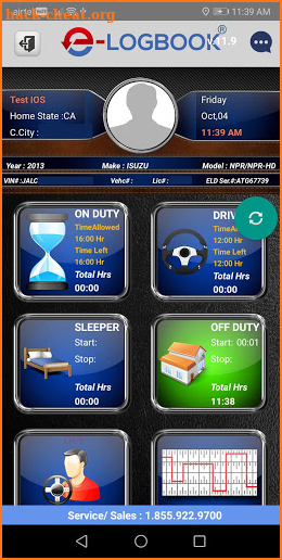 e-logbook v14.1 screenshot