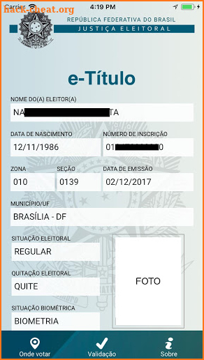 e-Título screenshot