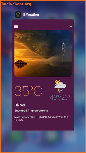 E Weather screenshot