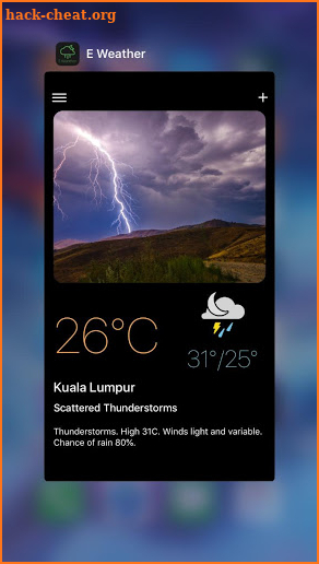 E Weather screenshot