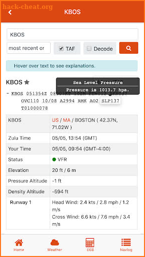 E6BX E6B Flight Computer screenshot