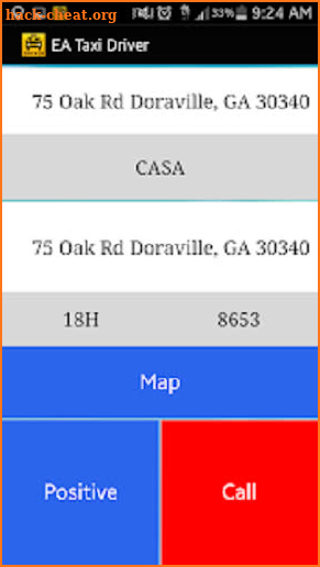 EA Taxi Driver App screenshot