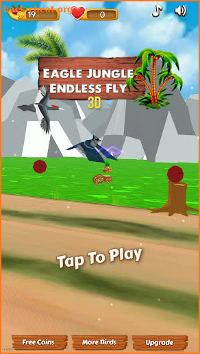 Eagle Jungle Endless Fly 3D screenshot