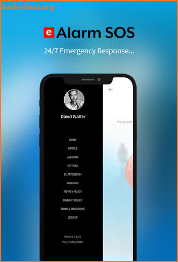 eAlarm SOS screenshot