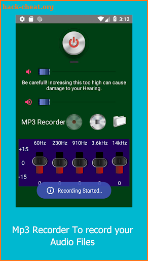 Ear speaker volume booster super hearing screenshot