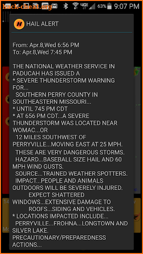 Early Warning Hail Alerts screenshot