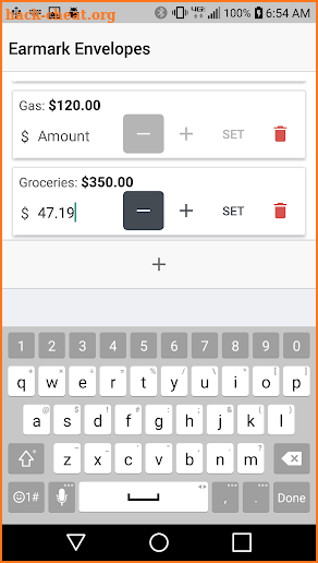 Earmark Envelopes - Budget Tracking, Saving, Money screenshot