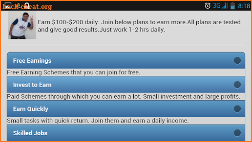 Earn money in 2 hrs. screenshot