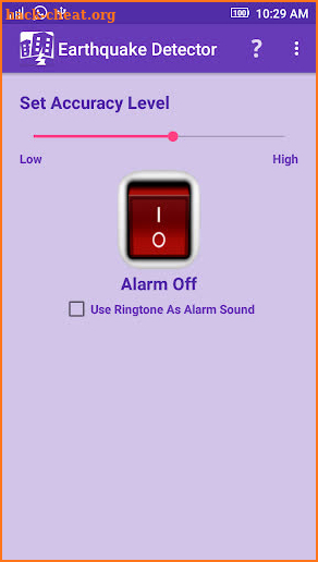 Earthquake Detector screenshot