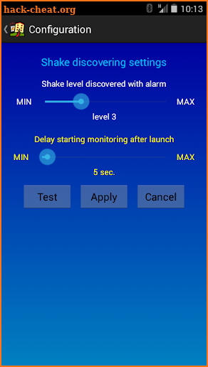 Earthquake Shake Alert screenshot