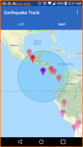 Earthquake Track screenshot