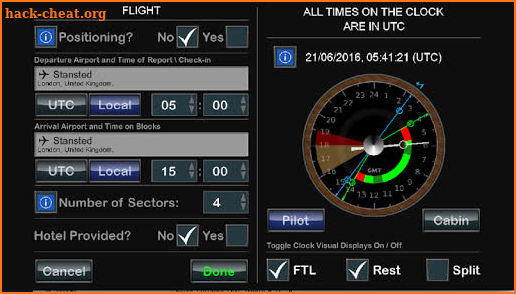 EASA FTL Monitor screenshot