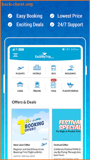 EaseMyTrip – Cheap Flights, Hotels, Bus & Holidays screenshot