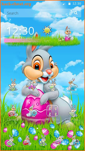 Easter Bunny Gravity Theme screenshot