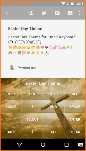 Easter Day Emoji Keyboard screenshot