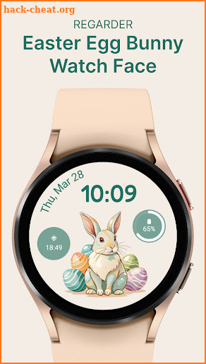 Easter Egg Bunny Watch Face screenshot