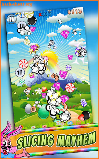 Easter Egg Candy Slicer Game screenshot