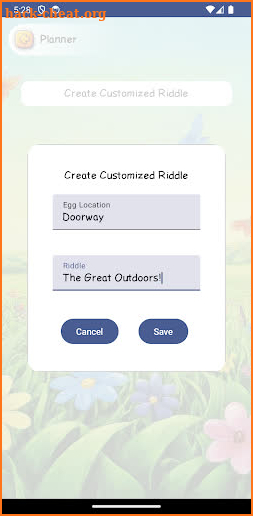 Easter Egg Hunt Riddle Planner screenshot