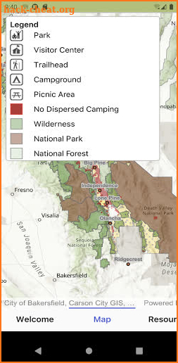 Eastern Sierra Camping screenshot