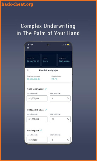 Eastern Union’s Mortgage Calculator & Underwriting screenshot