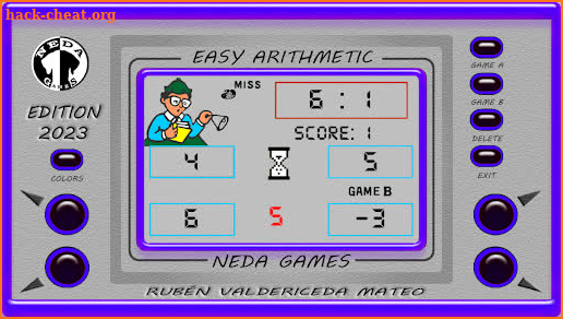 Easy arithmetic screenshot