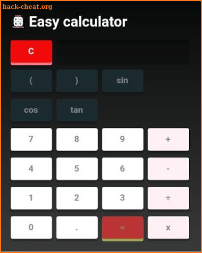 Easy calculator screenshot