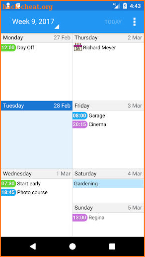 Easy Calendar screenshot