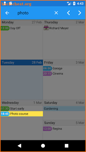 Easy Calendar screenshot