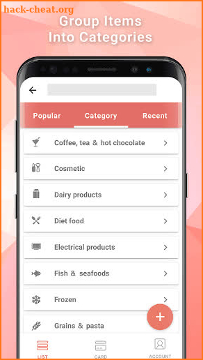 Easy grocery shopping list - Lista screenshot