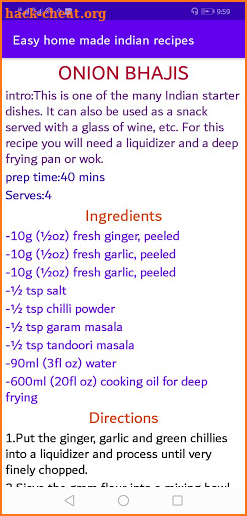 Easy home -based Indian Recipes screenshot