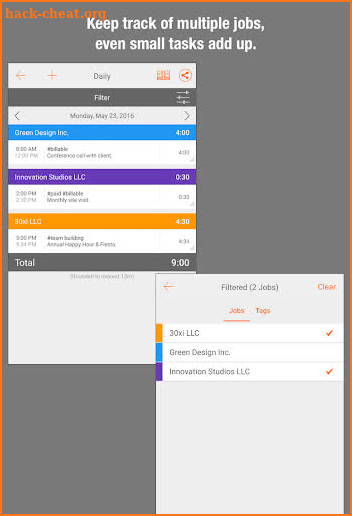 Easy Hours Lite Timesheet Timecard screenshot