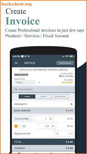 Easy Invoice Manager & Billing App - Uni Invoice screenshot