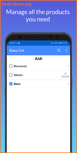 Easy List - Grocery lists and loyalty cards screenshot